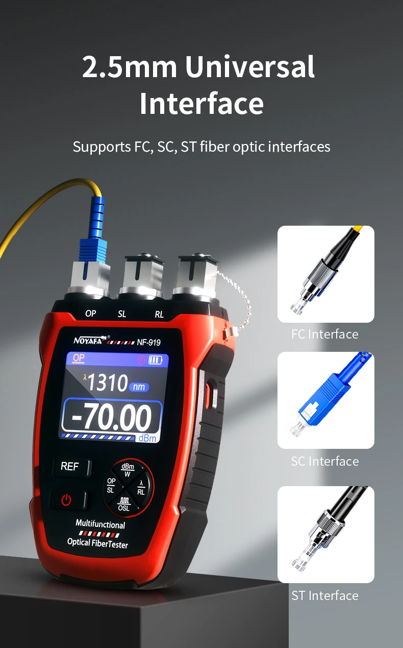 Noyafa NF-919 光源付き光パワーメータ 6波長  - Lighting Visual のレビューと価格