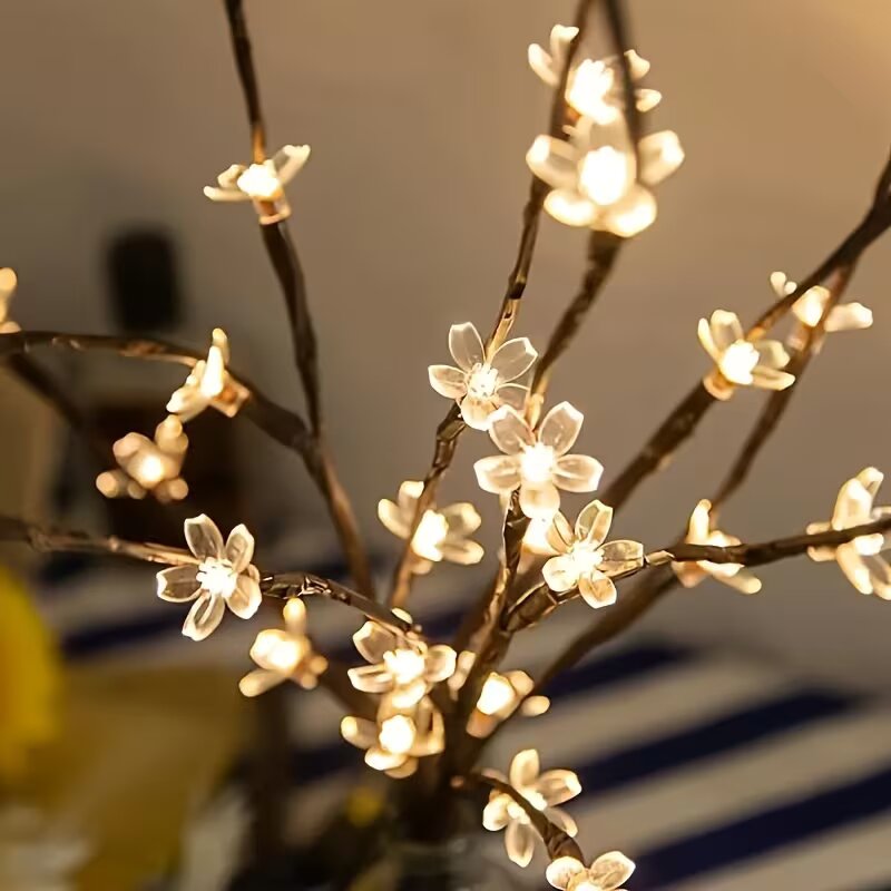 1/2PC 20LED 桜の枝ライト屋内屋外ホームデコレーシ - Lighting Tree Decor のレビューと価格