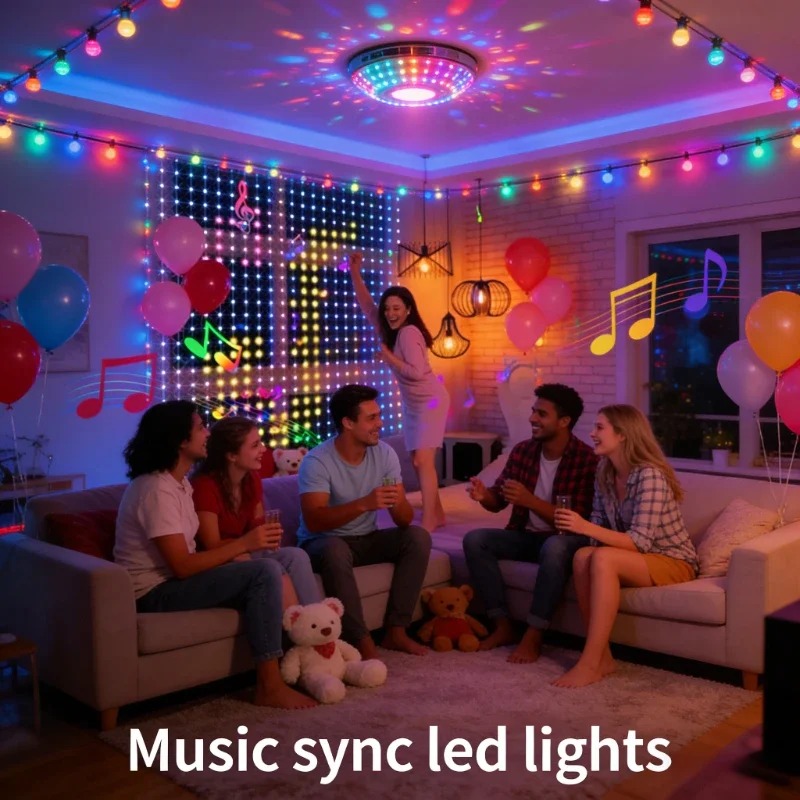 USB電源式アプリ制御LEDカーテンライト、クリスマス、窓、 - Lighting Decoration In Bedroom のレビューと価格