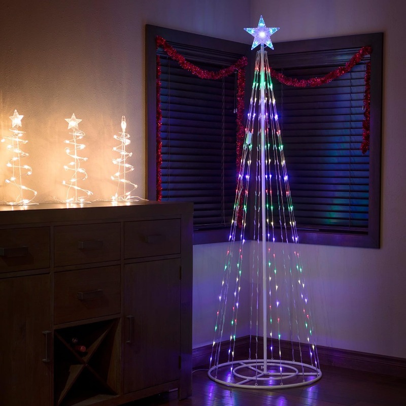 コントローラー付きLEDストリングライト,金属リング,クリス - Lighting Tree Decor のレビューと価格
