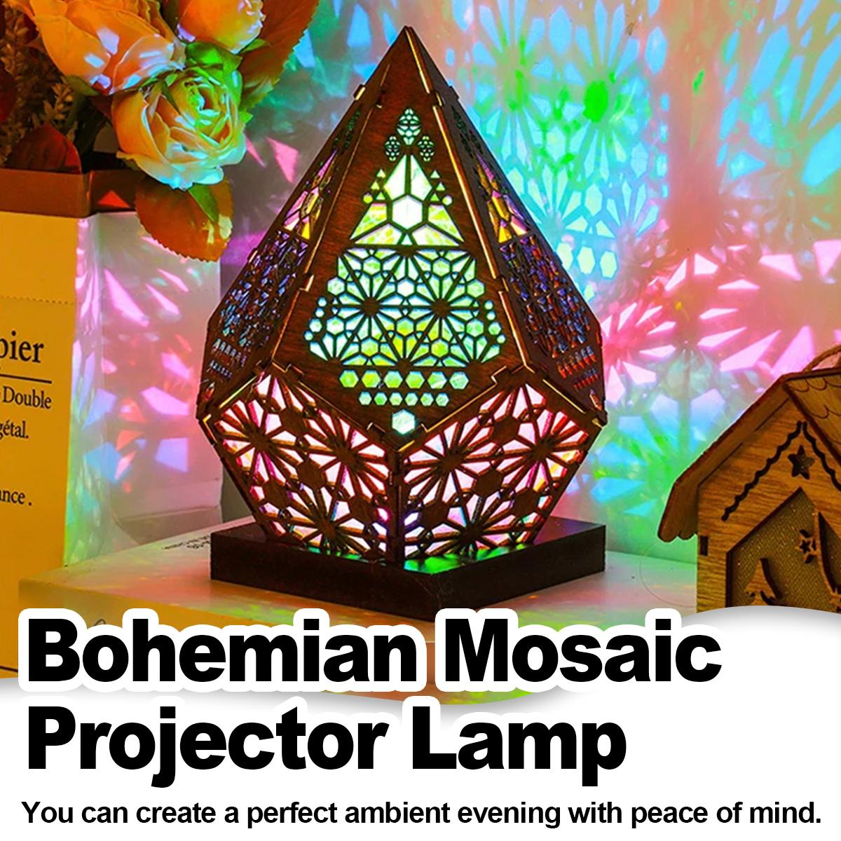 Usbボヘミアンは投影テーブルランププロジェクターを導きまし - Decor Lighting Floor Lamps のレビューと価格