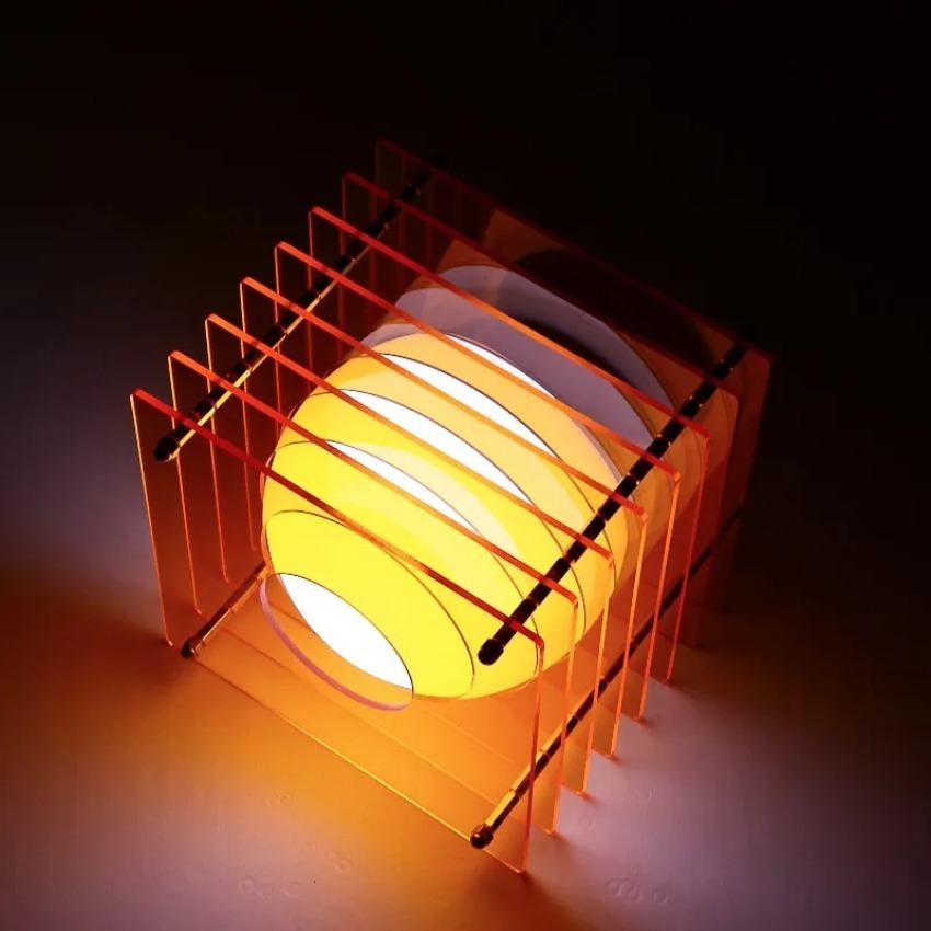 DIY ムーンランプ アクリル千層ランプ デスクトップ装飾  - Lighting Decor In Room のレビューと価格