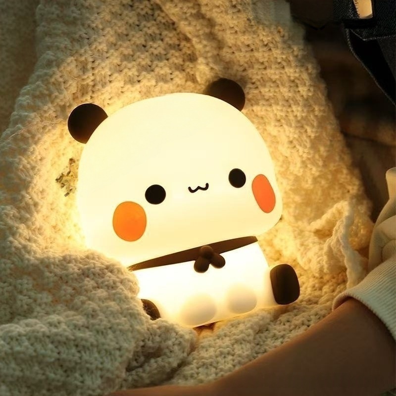 パンダLEDナイトライトランプ　可愛い漫画風パットランプ　動 - Lighting Decor For Diwali のレビューと価格
