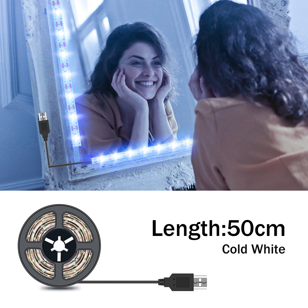 DC5V LED 化粧鏡ライトストリップ USB ドレッシン - Lighting Decor For Diwali のレビューと価格