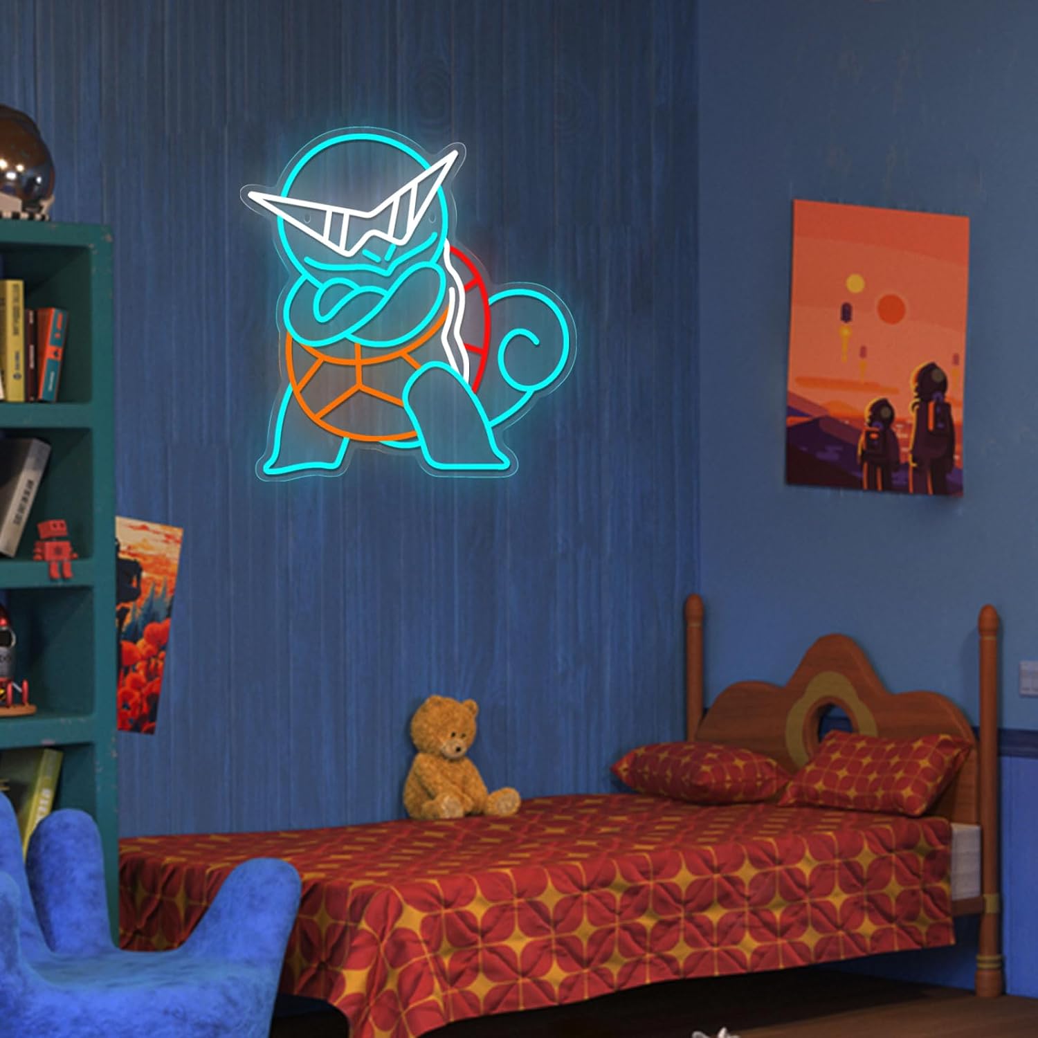 ポケモン ゼニガメ ネオンサイン LEDウォールネオンライト - Lighting Decor For Diwali のレビューと価格