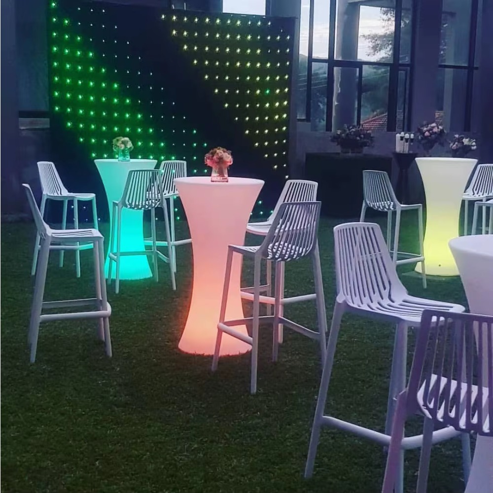 卸売LEDハイバーテーブル、コードレスLEDライトアップパー - Lighting Decor Rentals のレビューと価格