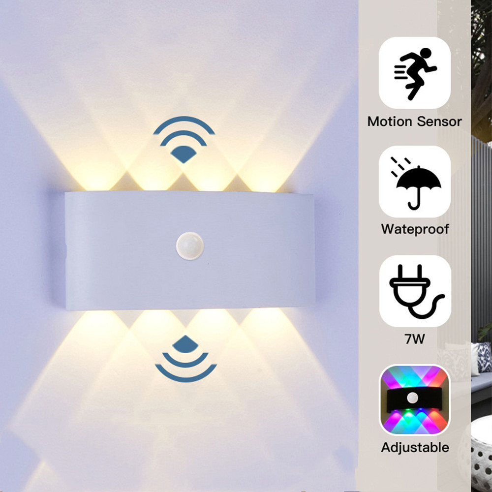 Pirモーションセンサー付きウォールライト,屋外照明,庭,リ - Foyer Lighting Wall Decor のレビューと価格