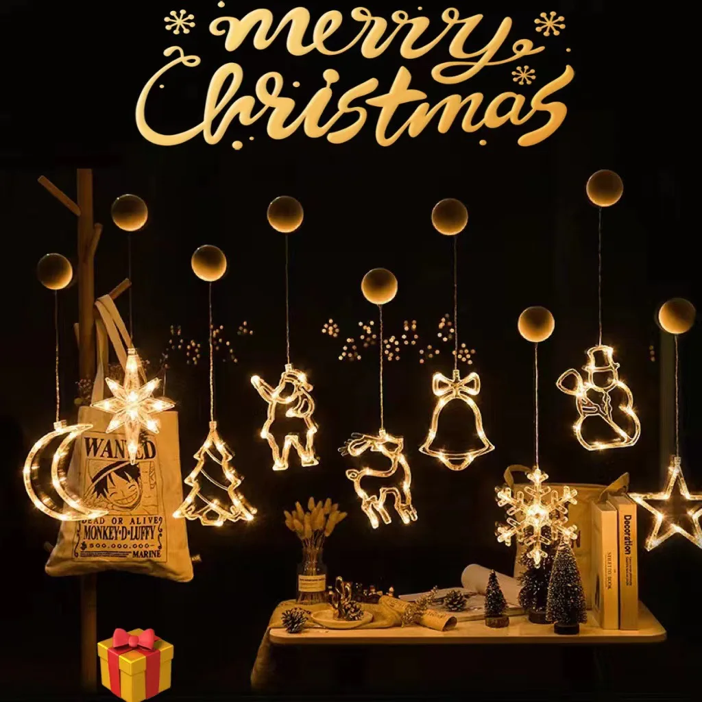 LED吸盤ライト,クリスマスデコレーション,窓と壁のライト, - Lighting Tree Decor のレビューと価格