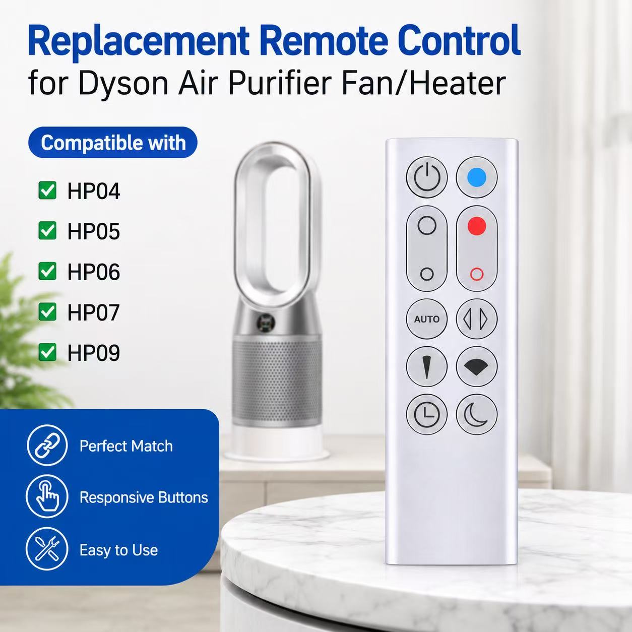 交換用リモコン ダイソン HP04 HP05 HP06 HP - Dyson Fan Pure Cool のレビューと価格