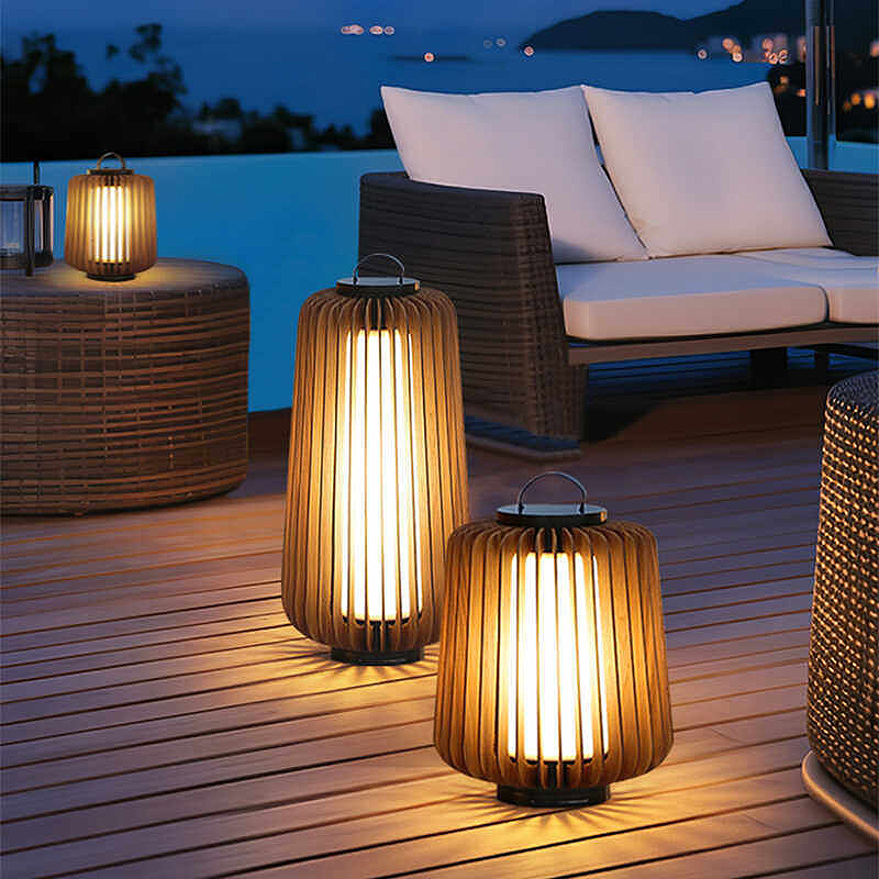 発光フロアランプ中庭ソーラーLED屋外照明非ソーラーランプ屋 - Decor Lighting Floor Lamps のレビューと価格