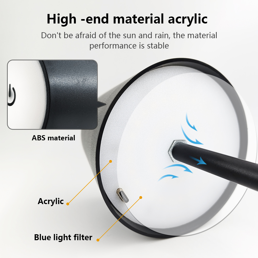 LED充電式デスクライトワイヤレステーブルランプ無段階調光タ - Lighting Decoration In Bedroom のレビューと価格